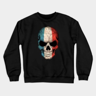 French Flag Skull Crewneck Sweatshirt